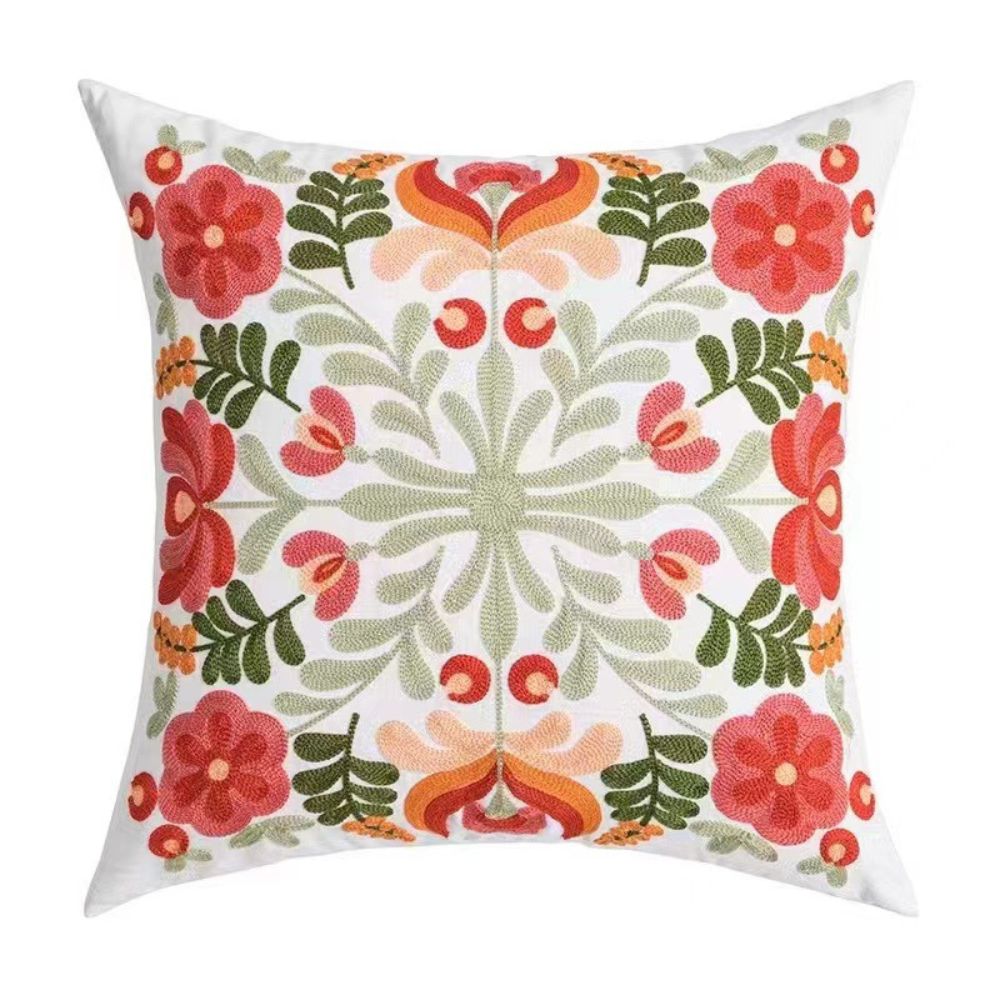 Colourful Floral Print Cushion Cover – image 3