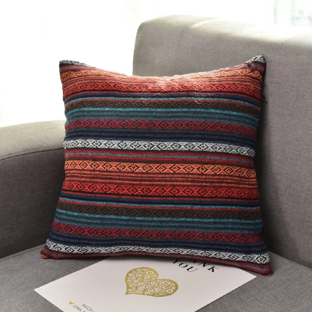 Woven Geometric Stripe Cushion Cover – image 11