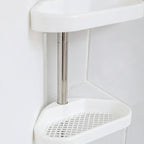 Shower Shelf Tension Pole Adjustable Corner Bathroom Storage Rack