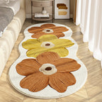 Floral Shaped Soft Bedroom Rug with Non-Slip Backing — product view 2