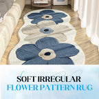 Floral Shaped Soft Bedroom Rug with Non-Slip Backing — product view 6