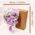 Knitted Tulip Bouquet, Decorative Yarn Flowers — product view 7