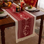 Christmas Reindeer Tassel Table Runner – image 1