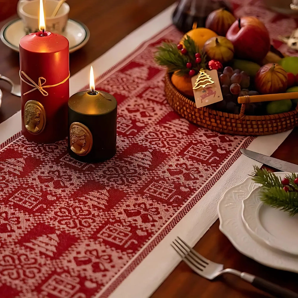 Christmas Reindeer Tassel Table Runner – image 5
