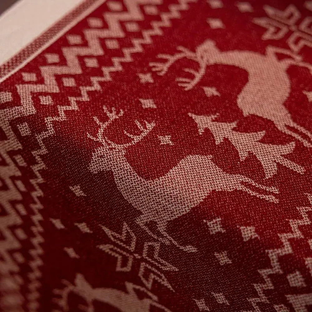 Christmas Reindeer Tassel Table Runner – image 4