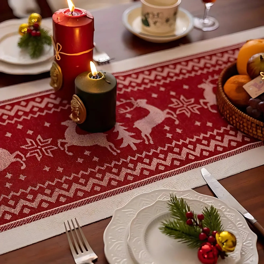 Christmas Reindeer Tassel Table Runner – image 7