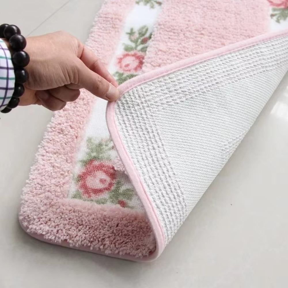 Floral Border Microfibre Bath Mat – image 2