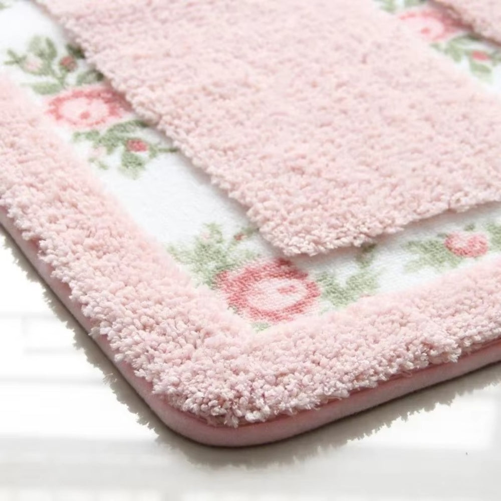Floral Border Microfibre Bath Mat – image 3