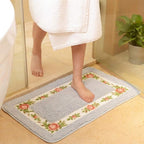 Floral Border Microfibre Bath Mat – image 4