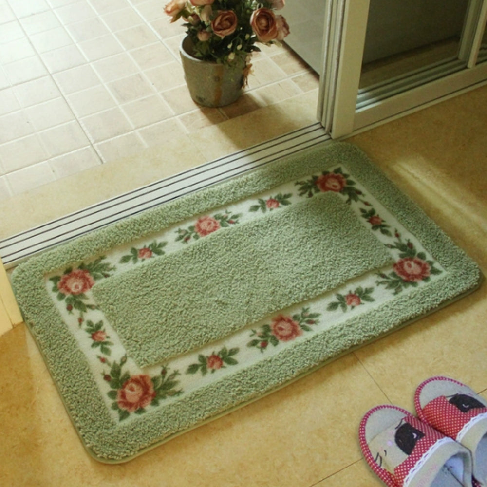 Floral Border Microfibre Bath Mat – image 7