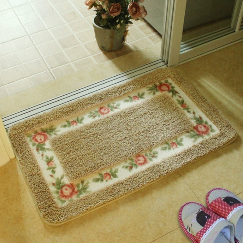 Floral Border Microfibre Bath Mat – image 10
