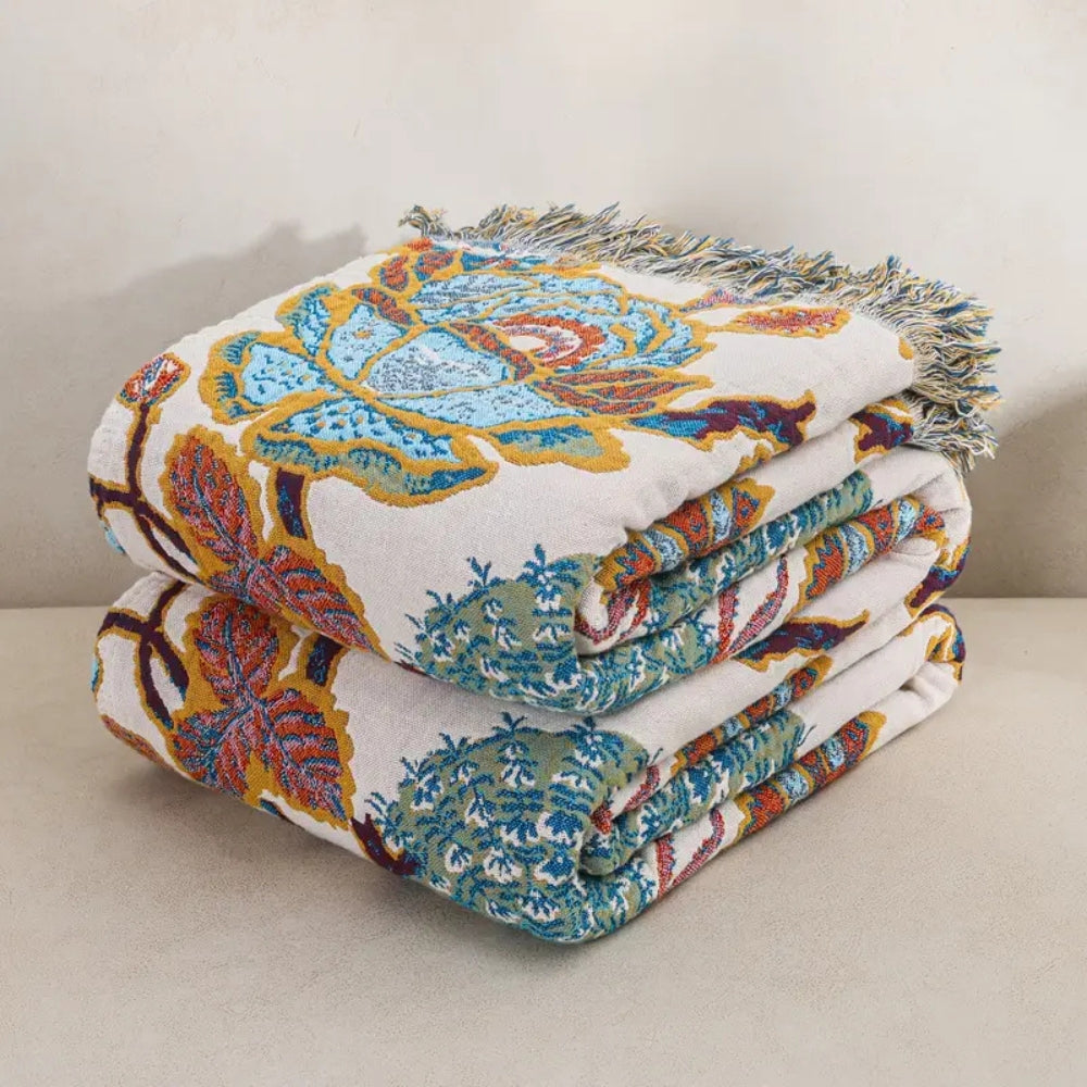 Garden-Inspired Reversible Blanket for Sofa and Bed - product view 4
