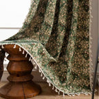 Vintage Floral Boho Curtain Panel — product view 7