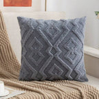 Textured Diamond Plush Cushion Cover – image 7