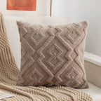 Textured Diamond Plush Cushion Cover – image 6