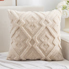Textured Diamond Plush Cushion Cover – image 8
