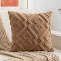 Textured Diamond Plush Cushion Cover – image 4