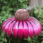 Bird Feeder Metal Garden Sunflower Hanging Outdoor Feeding Bowl