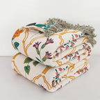 Garden Floral Cotton Blanket for Everyday Comfort - product view 5
