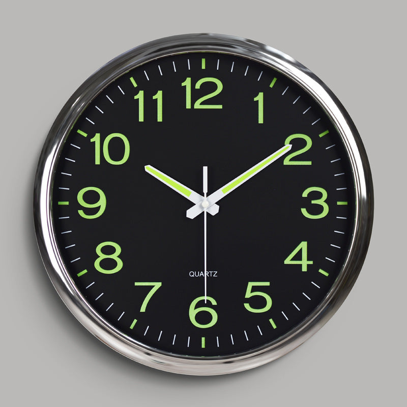 Glow Dial Silent Wall Clock, 30 cm