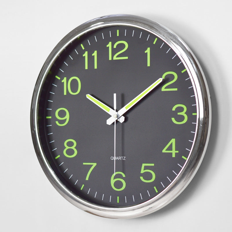 Glow Dial Silent Wall Clock, 30 cm