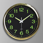 Glow Dial Silent Wall Clock, 30 cm