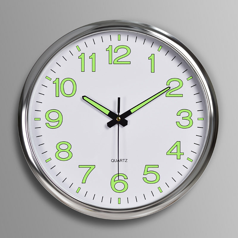 Glow Dial Silent Wall Clock, 30 cm