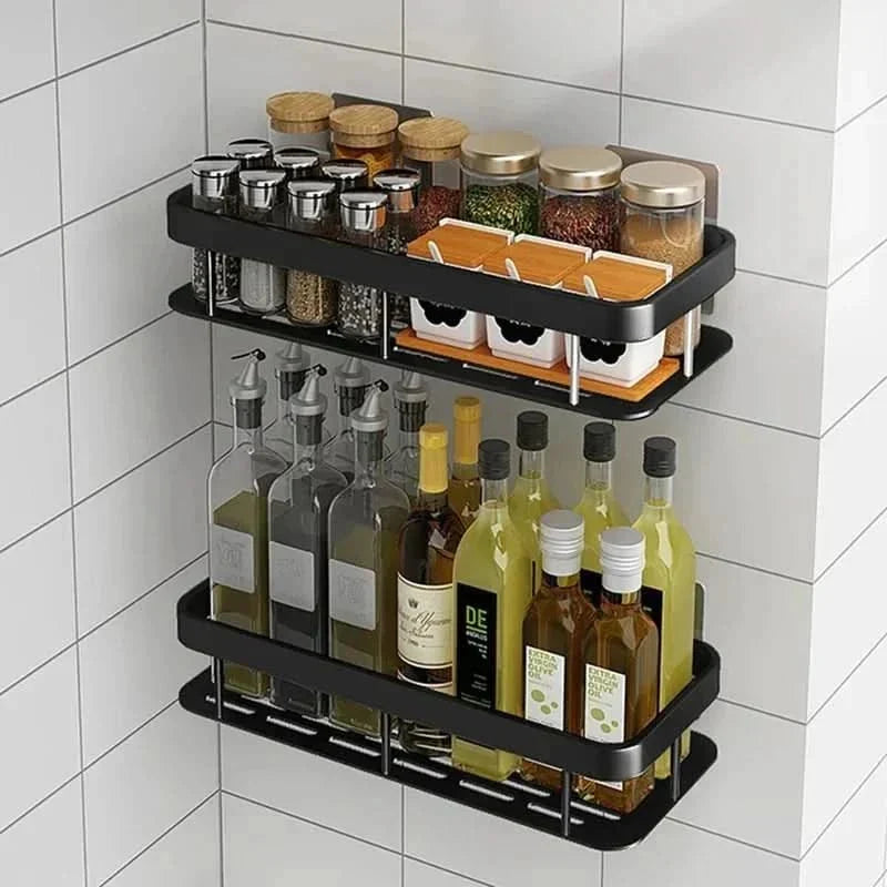 Adhesive Bathroom Shelf, Drill-Free Shower Storage Organiser — product view 12