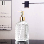 Textured Glass Pump Soap Dispenser, 400 mL – product image 13