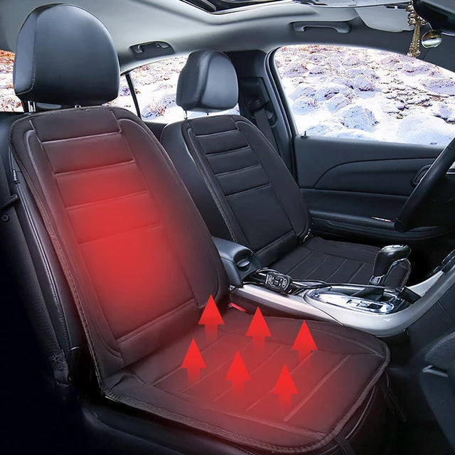12V Heated Car Seat Cover, 45W with Securing Hooks — product view 3