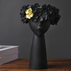 Classical Head Resin Flower Vase