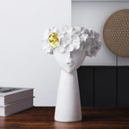 Classical Head Resin Flower Vase