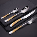 Diagonal Texture Cutlery Set – product image 2