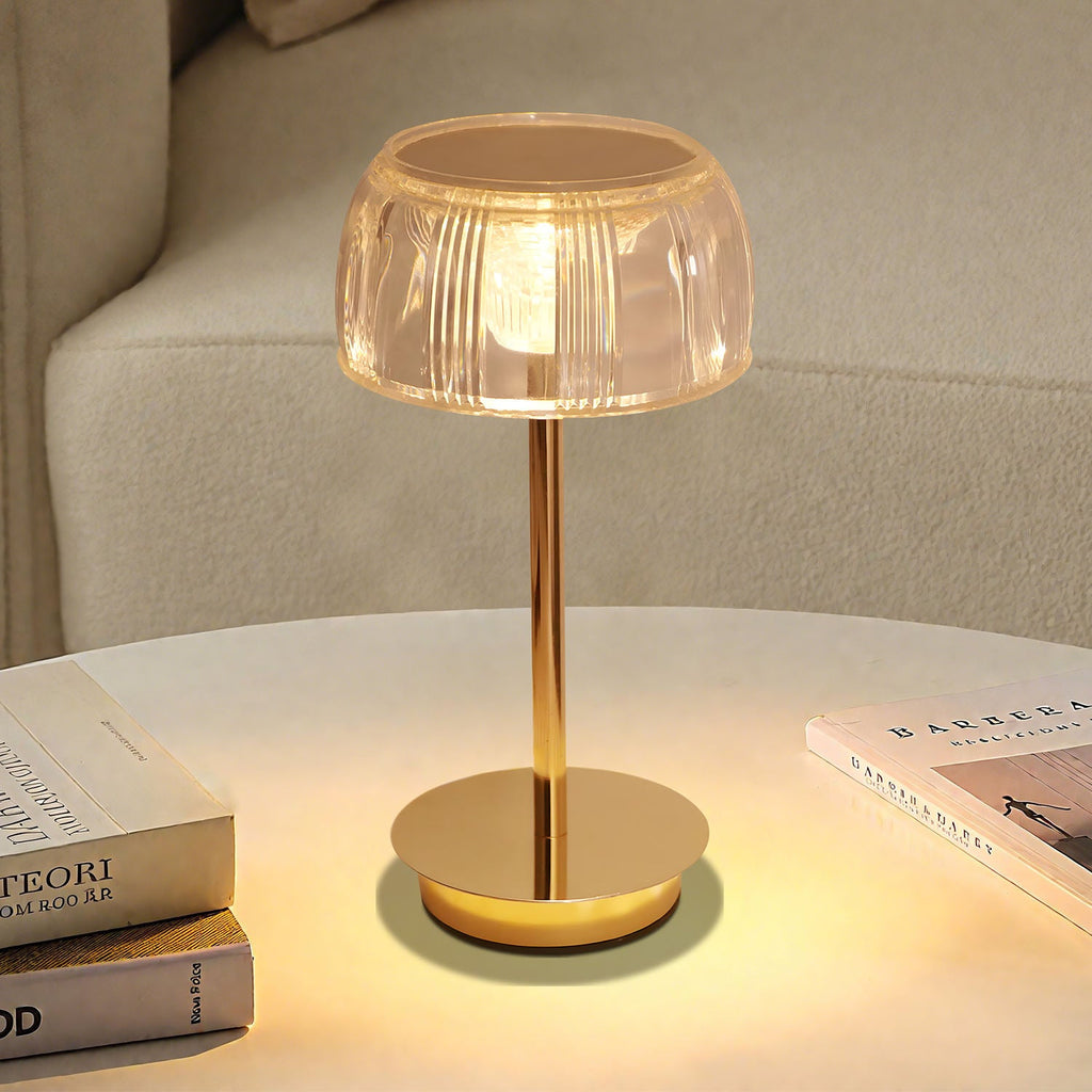 Jellyfish LED Table Lamp, USB-C Rechargeable Touch Light - product view 5