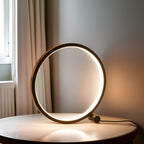 Round Dimmable USB LED Table Lamp, 25 cm