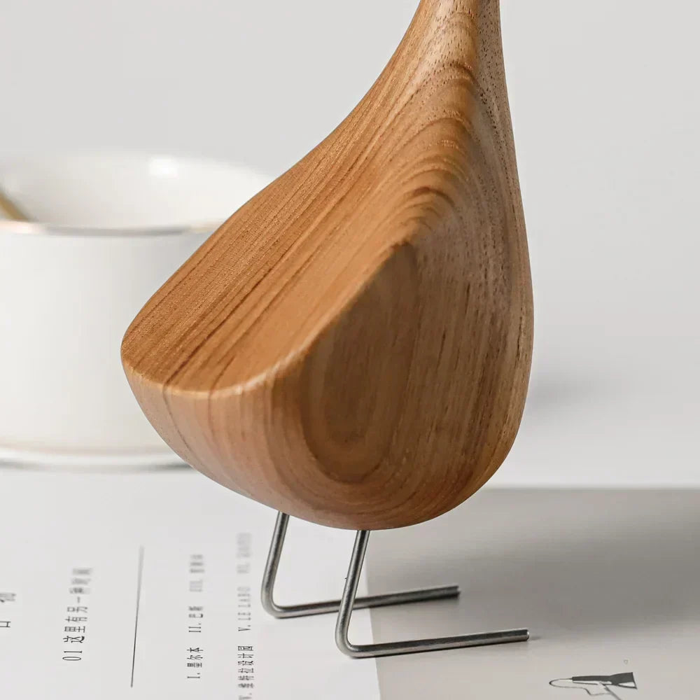 Teak Wood Goose Ornament
