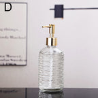 Textured Glass Pump Soap Dispenser, 400 mL – product image 9