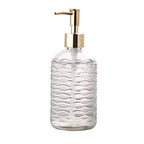 Textured Glass Pump Soap Dispenser, 400 mL – product image 6