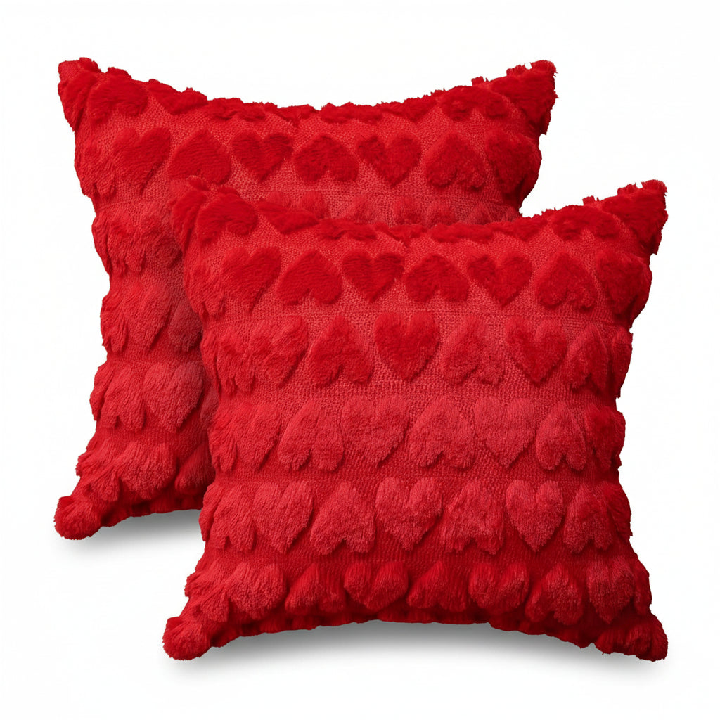 Heart Pattern Cushion Cover, Decorative Sofa Pillowcase — product view 3