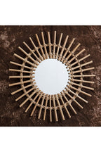 Rattan Sunburst Wall Mirror