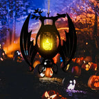 Gothic Bat Hanging Lantern Candle Holder, Halloween Decor - product view 3