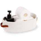 Woven-Look Storage Basket with Carry Handles - product view 3