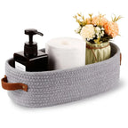 Woven-Look Storage Basket with Carry Handles - product view 2