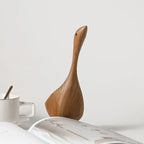 Teak Wood Goose Ornament