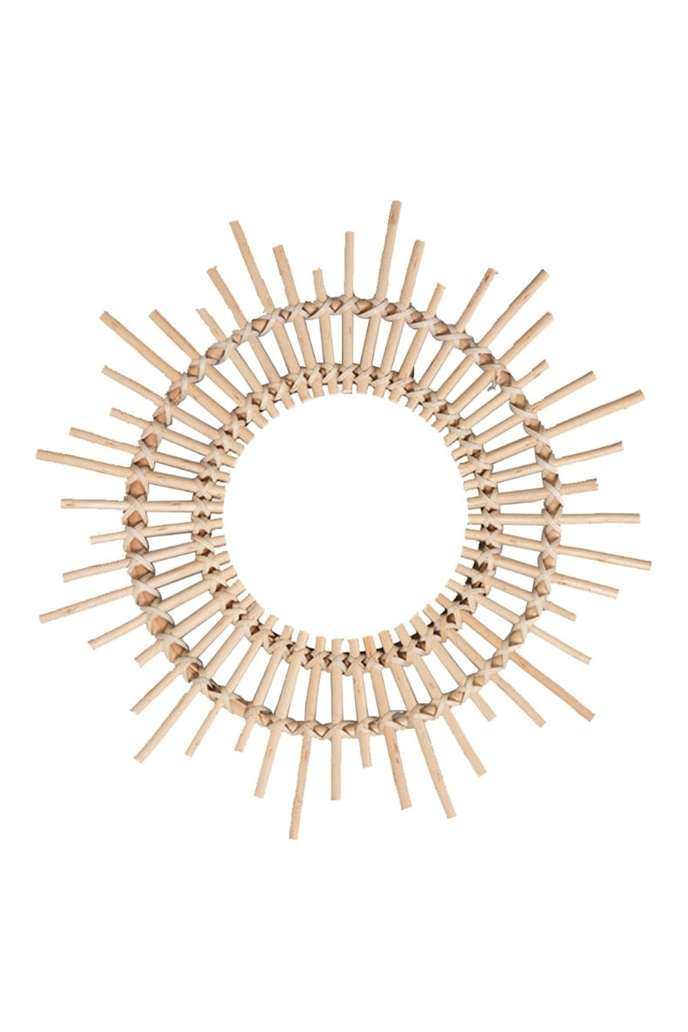 Rattan Sunburst Wall Mirror