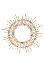 Rattan Sunburst Wall Mirror