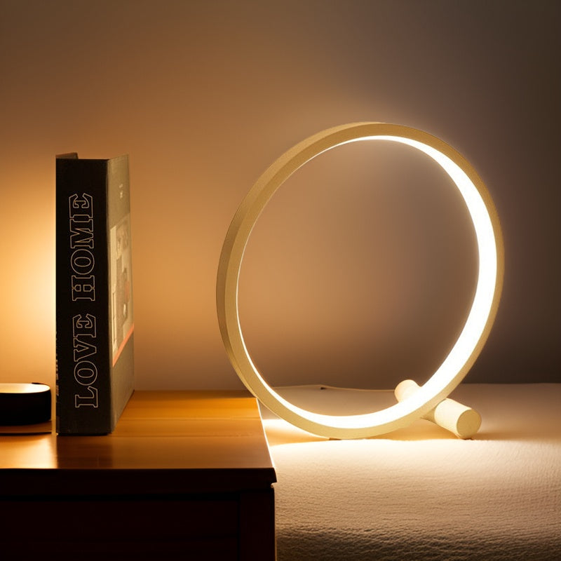 Round Dimmable USB LED Table Lamp, 25 cm