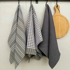Kitchen Tea Towels, Set of 3 Absorbent Cleaning Cloths - product view 2