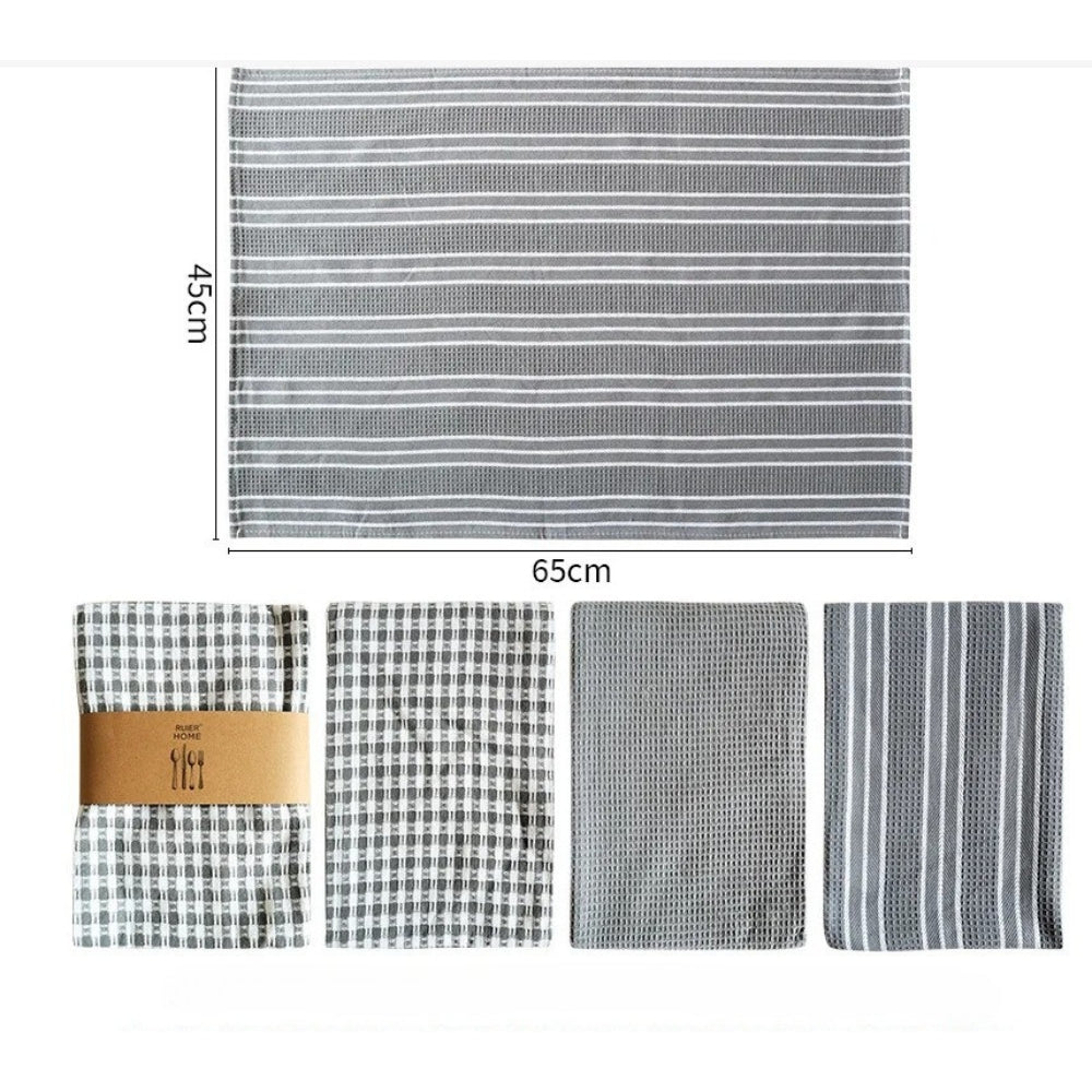 Kitchen Tea Towels, Set of 3 Absorbent Cleaning Cloths - product view 11