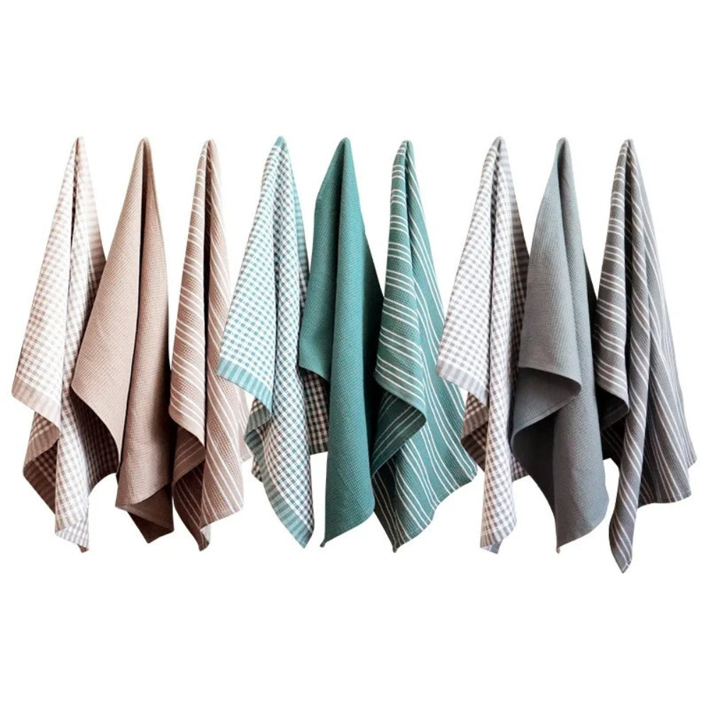 Kitchen Tea Towels, Set of 3 Absorbent Cleaning Cloths - product view 7